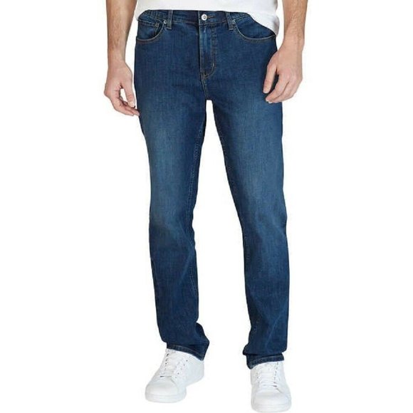Eddie Bauer Men's Flex Comfort Denim Regular Fit Jeans - Medium Indigo - Picture 1 of 2